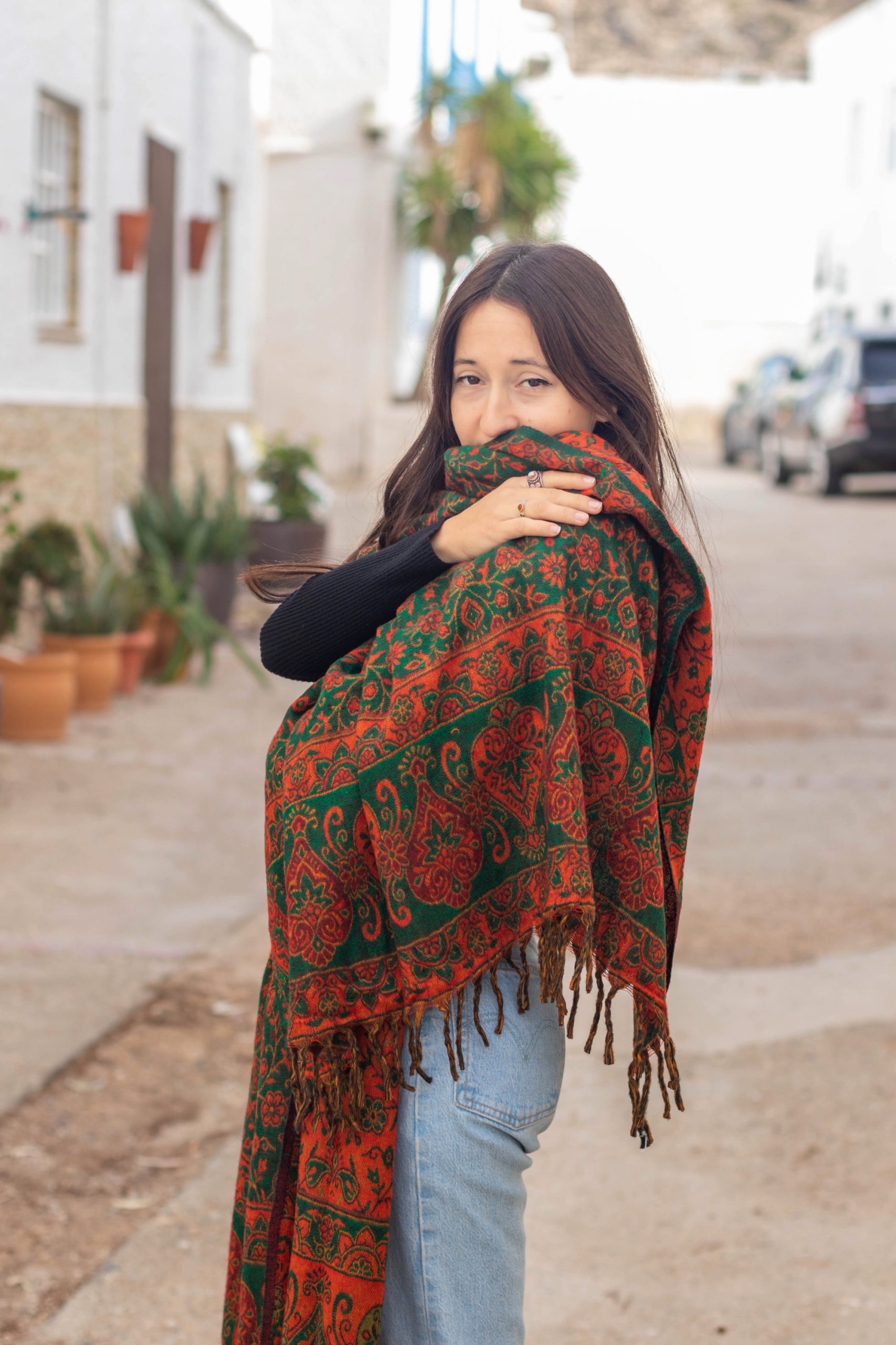 Pañuelo Reversible Verde/Rojo