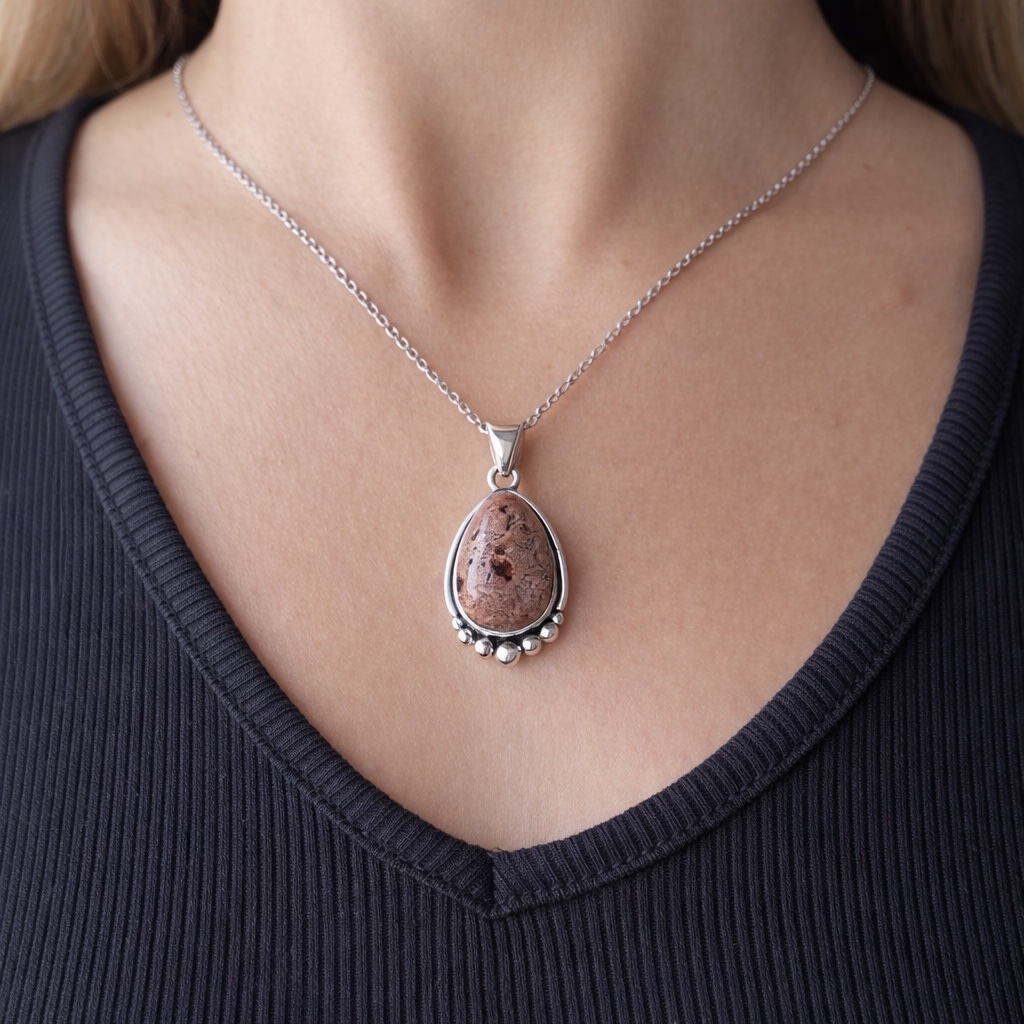 Colgante SEMILLA Ópalo de Fuego