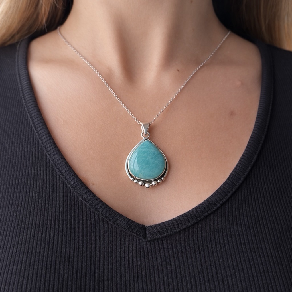 Colgante CLARIDAD Amazonita