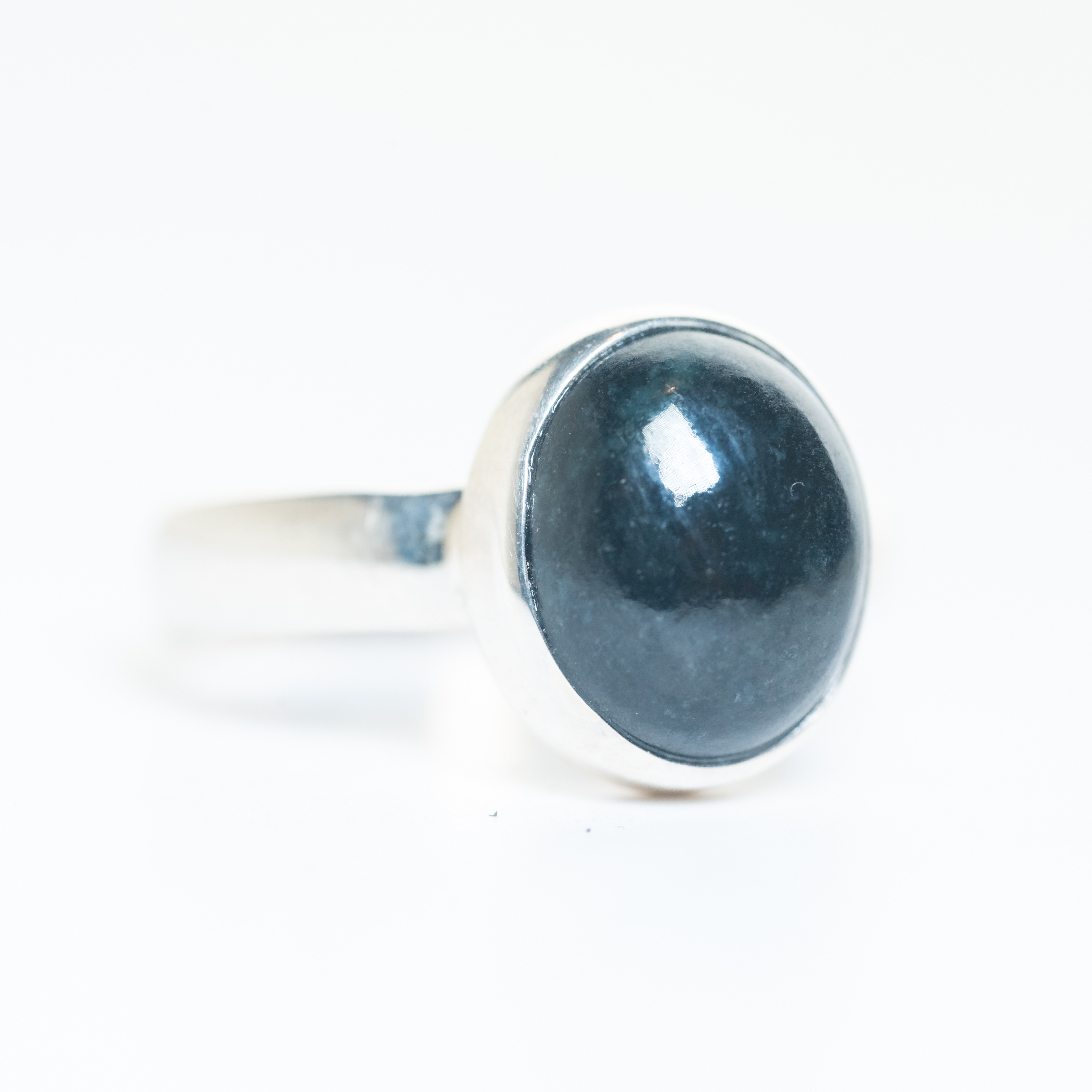 Anillo Jade Negro Guatemala T12