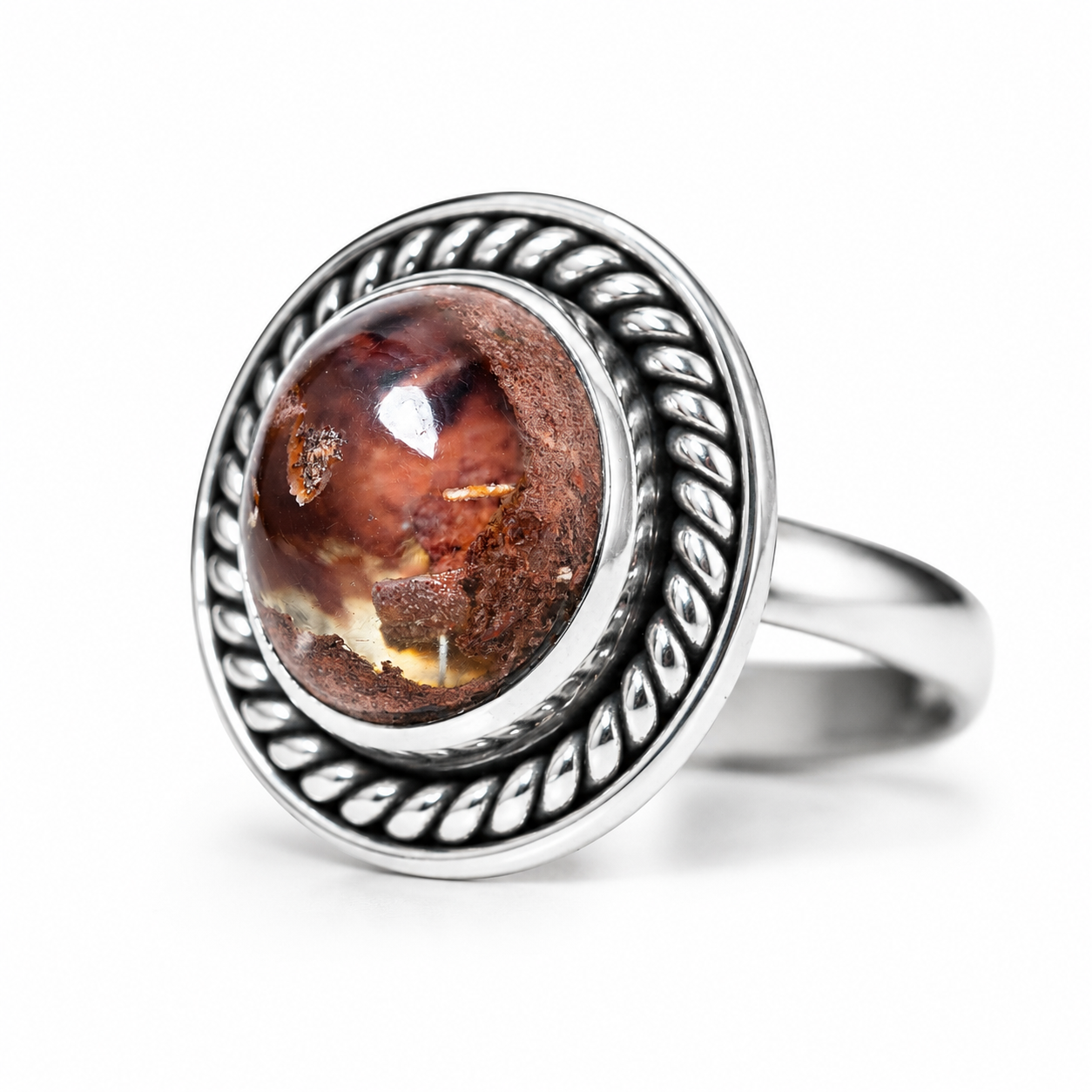 Anillo CEREZO Ópalo de Fuego T12