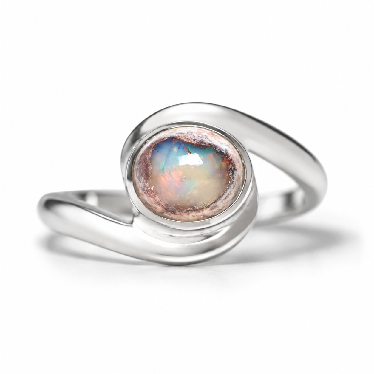 Anillo BRÚJULA Ópalo de Fuego T12,5