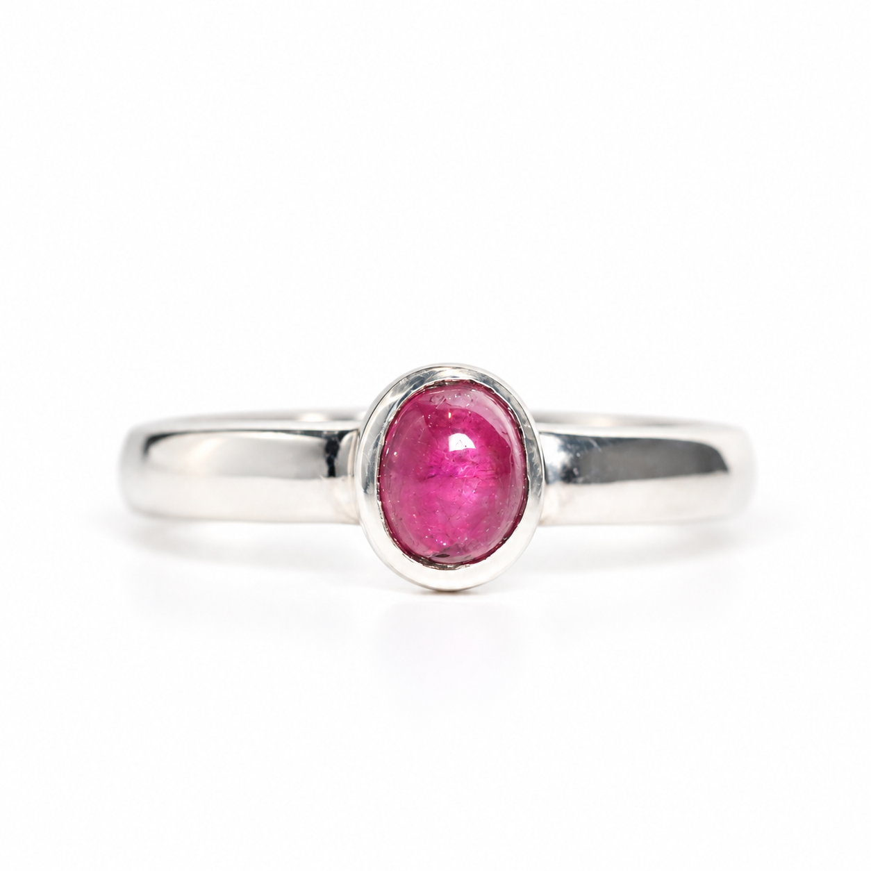 Anillo CEREZO. Turmalina rubelita T9